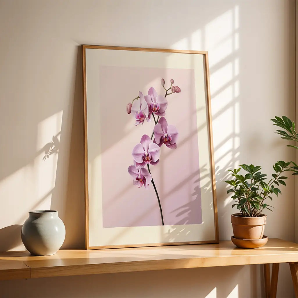 Pink Orchid Poster
