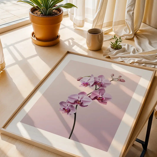 Pink Orchid Poster