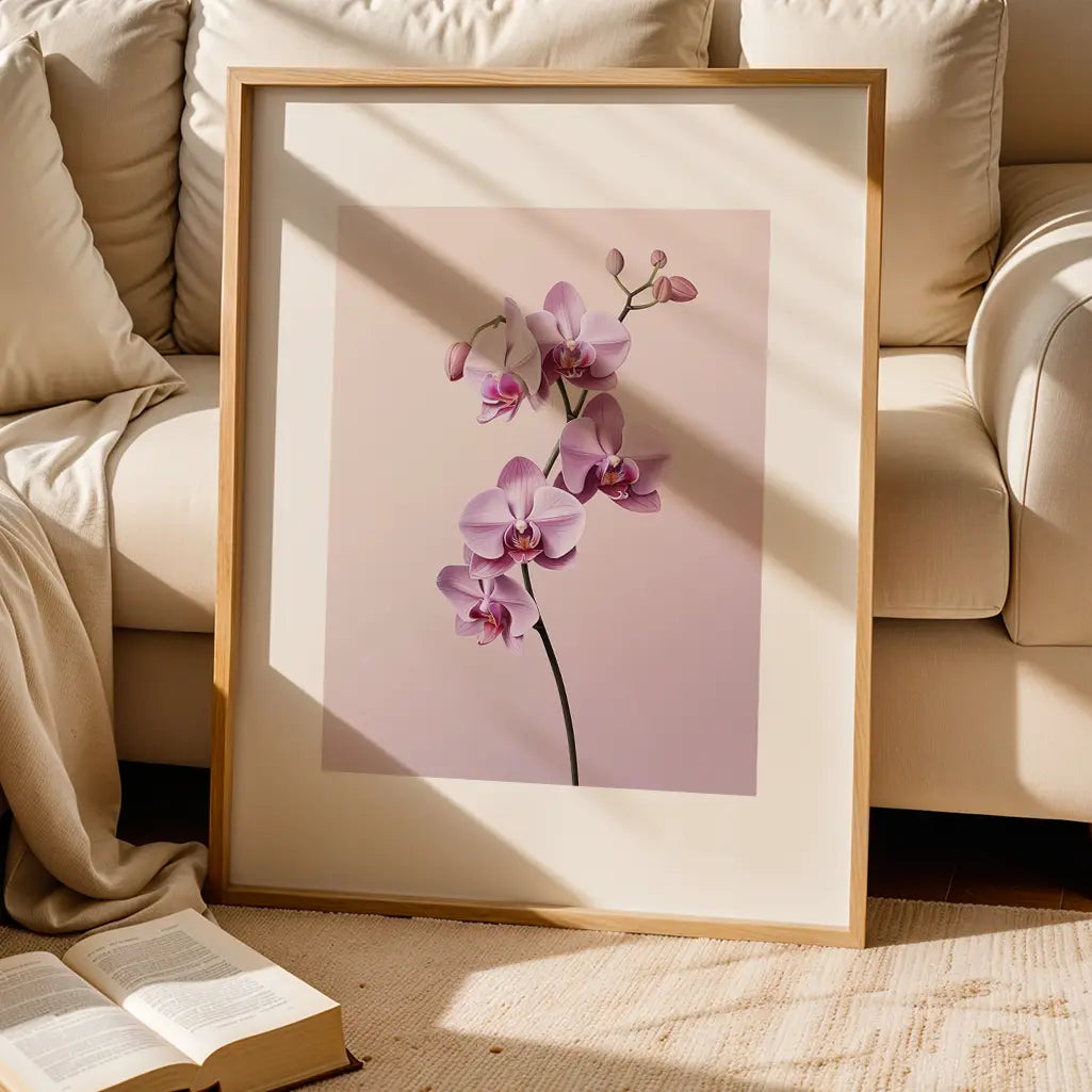 Pink Orchid Poster