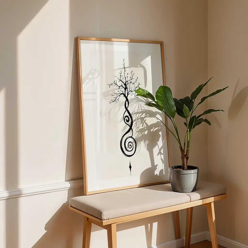 Unalome Art Print - Tree of Life