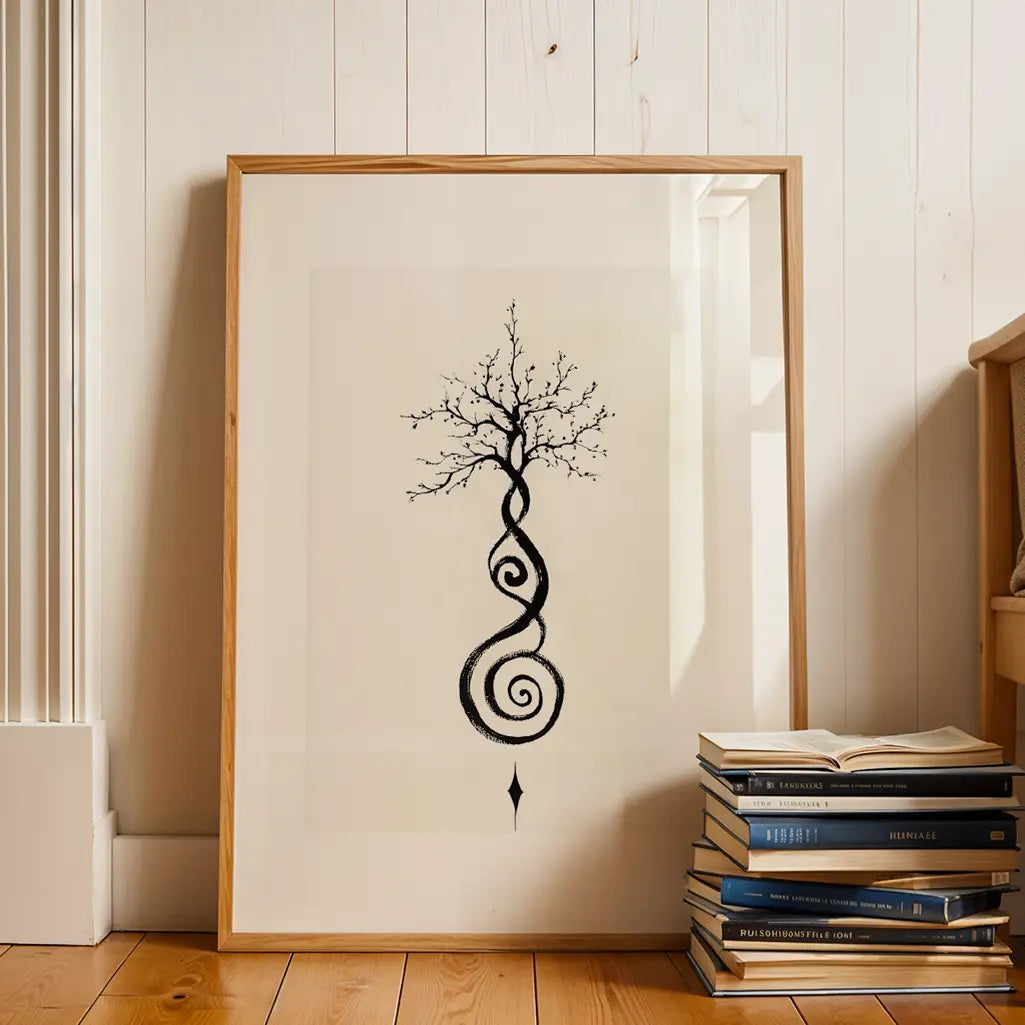 Unalome Art Print - Tree of Life