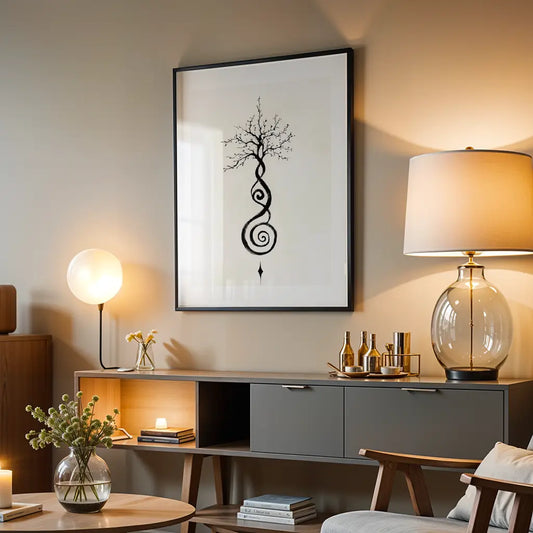 Unalome Art Print - Tree of Life
