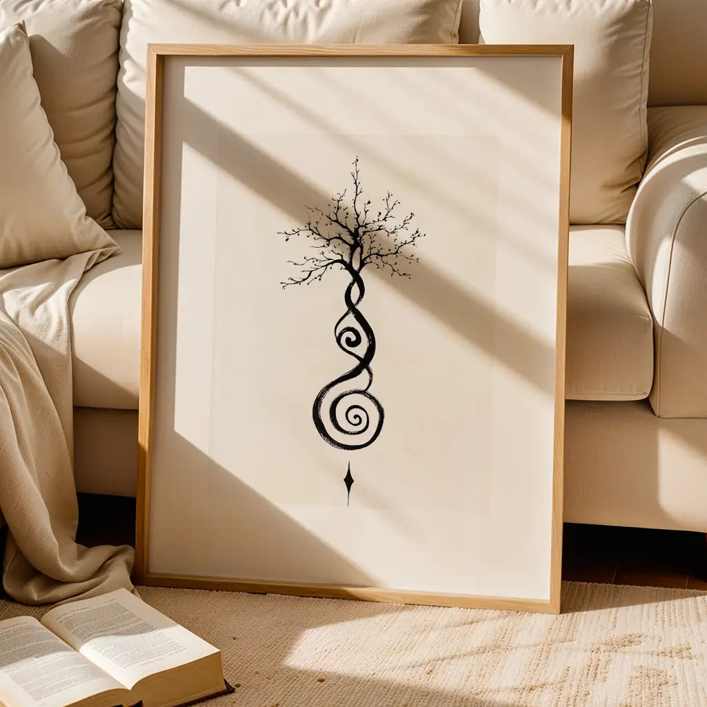 Unalome Art Print - Tree of Life