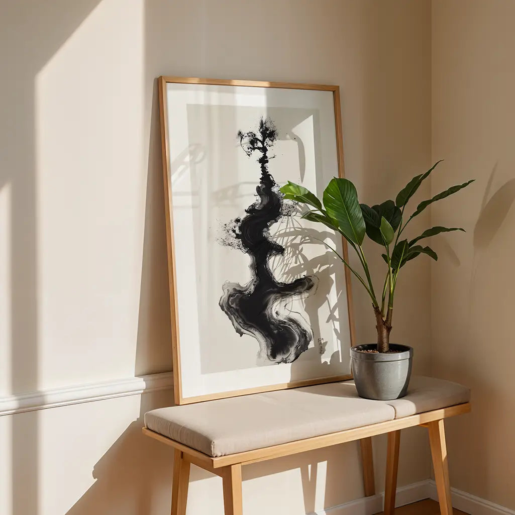 Ink Art Unalome Art Print
