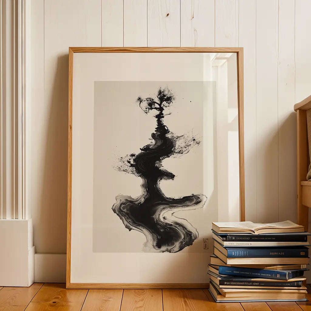Ink Art Unalome Art Print