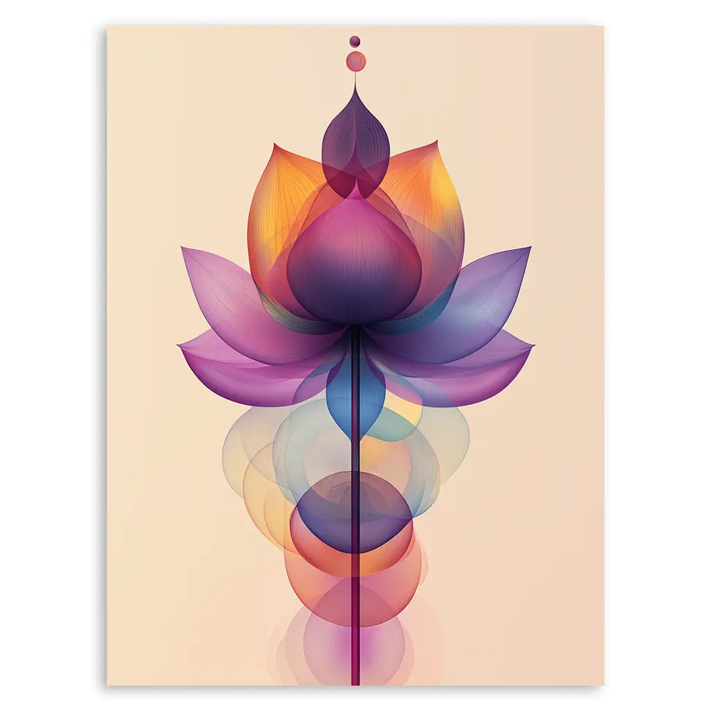 Lotus Unalome Print