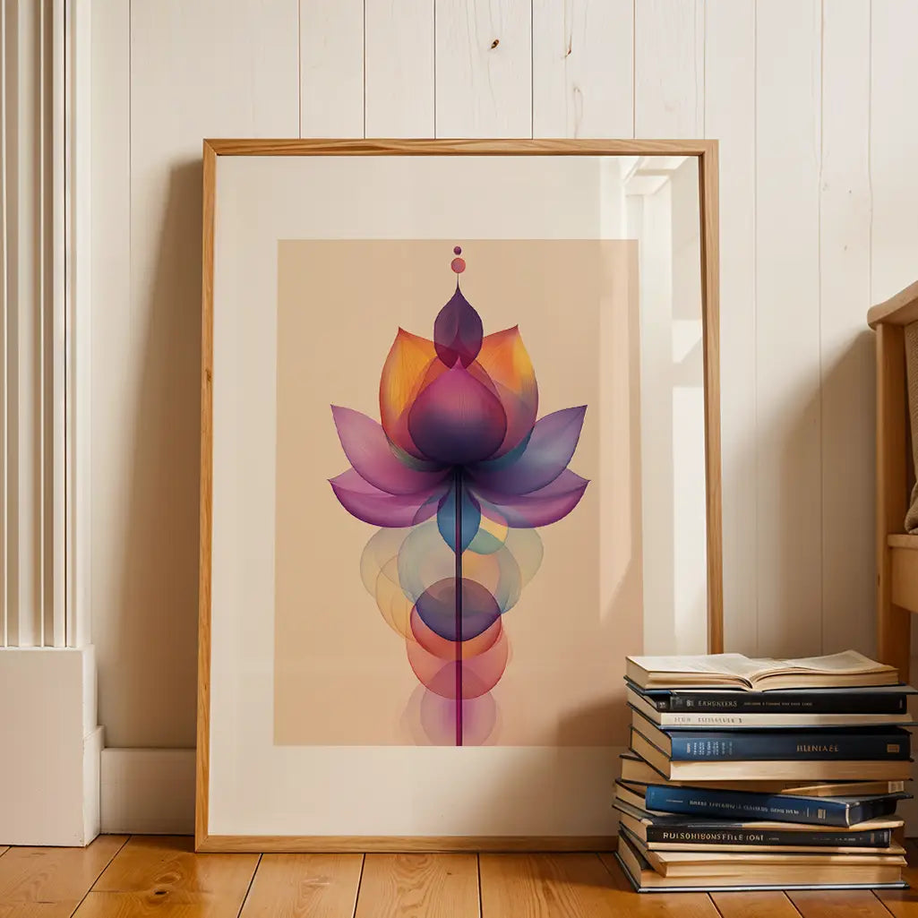Lotus Unalome Print