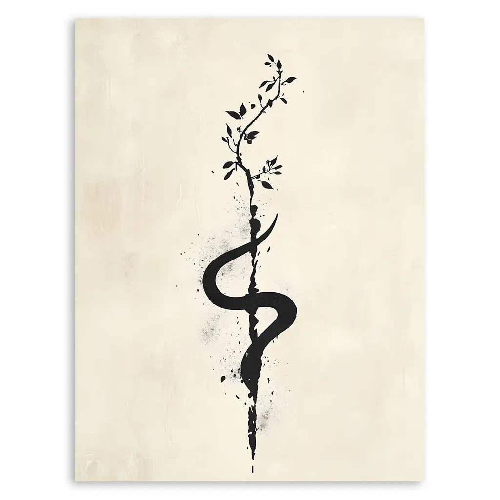 Unalome Ink Art Print