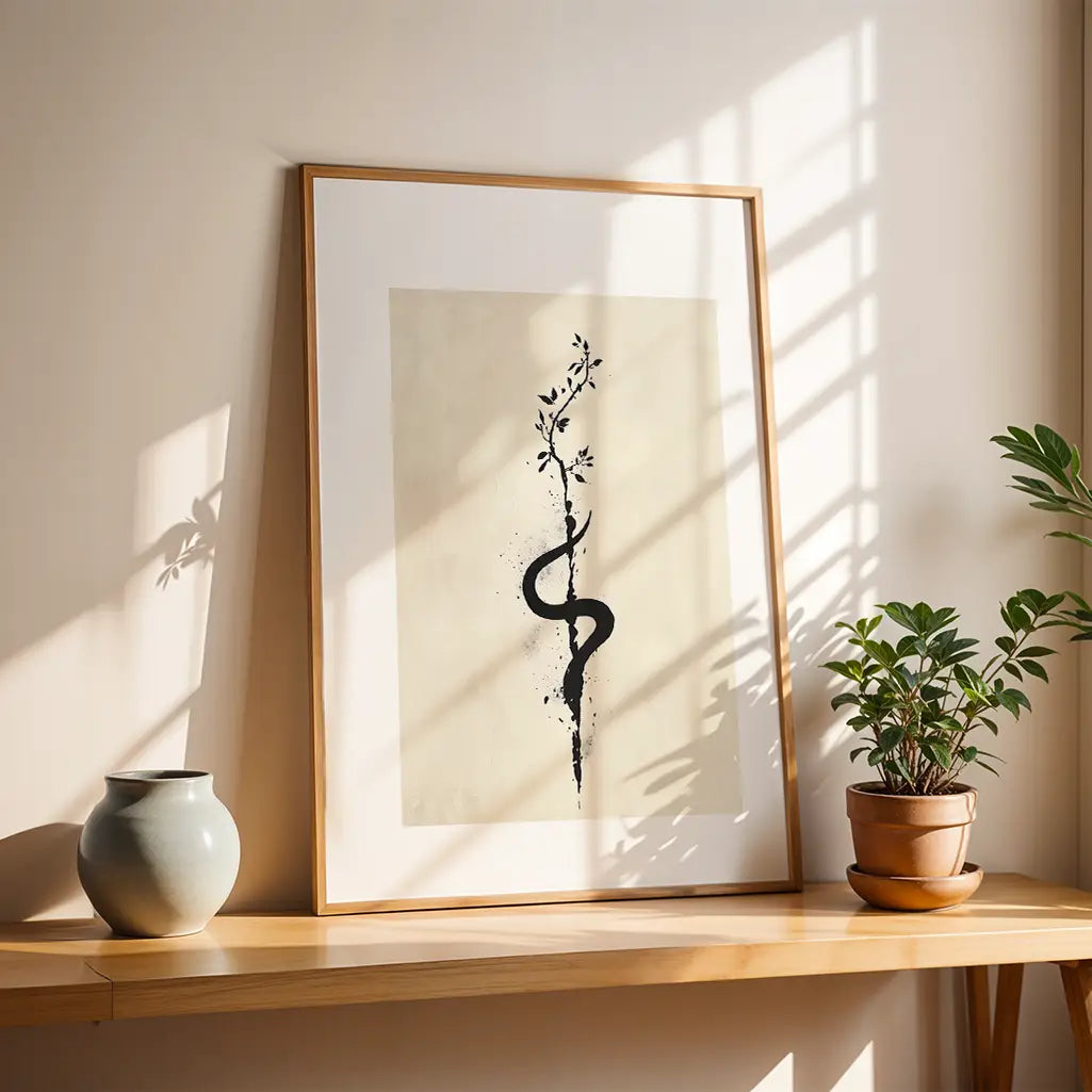 Unalome Ink Art Print