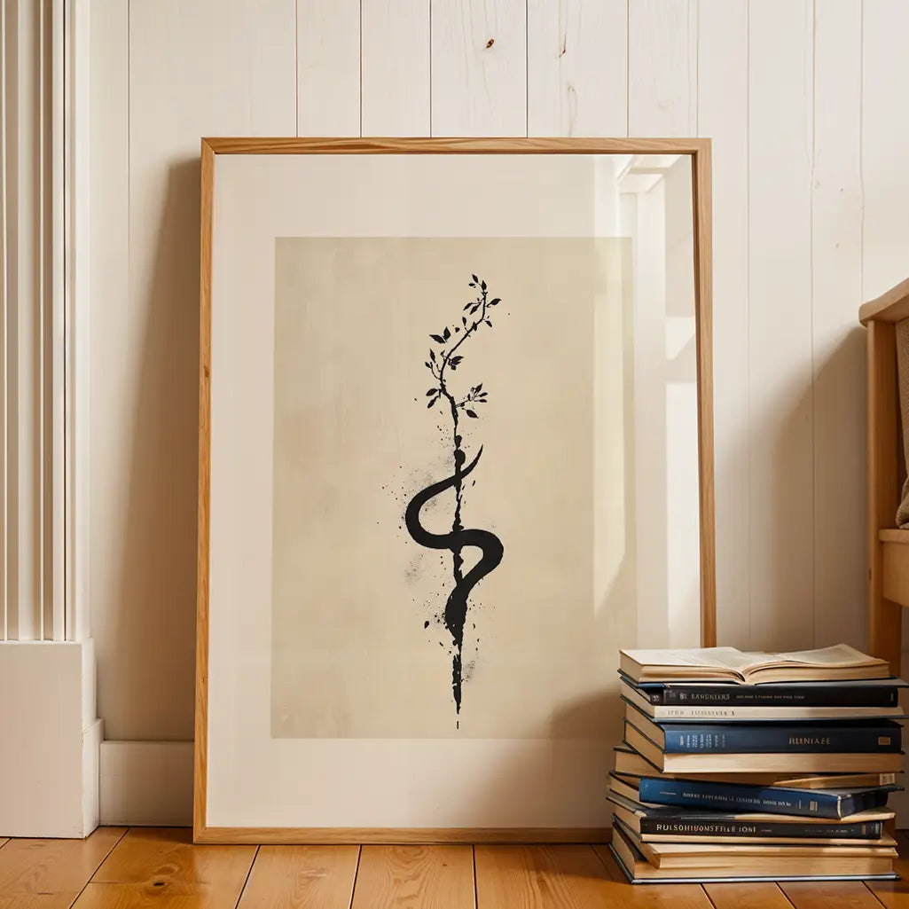 Unalome Ink Art Print