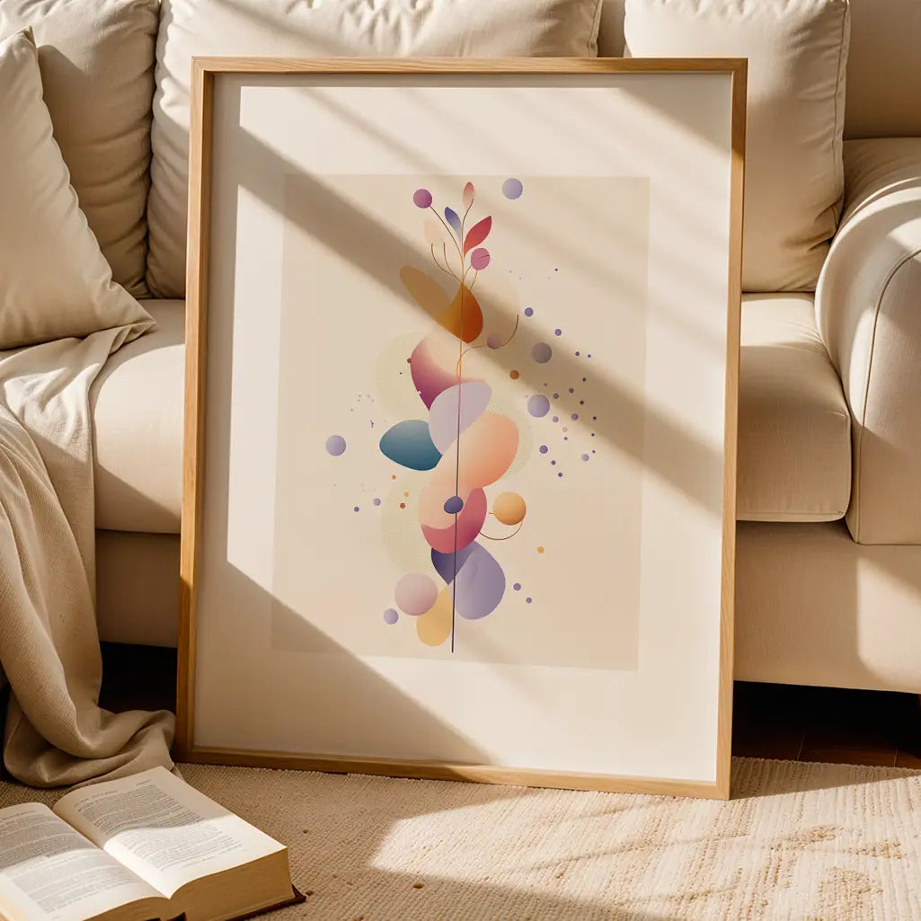 Unalome Print in Pastel Colors